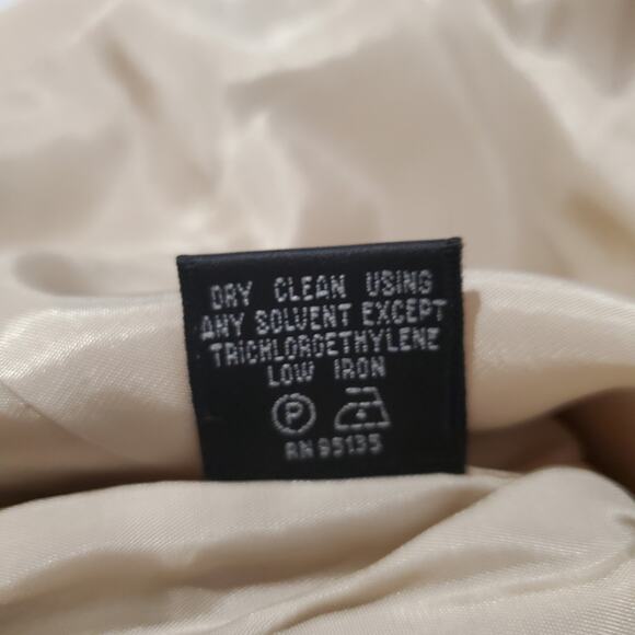 Lafayette 148 New York Virgin Wool Stretch Blazer Womens Size 4P Beige Career - Picture 8 of 9